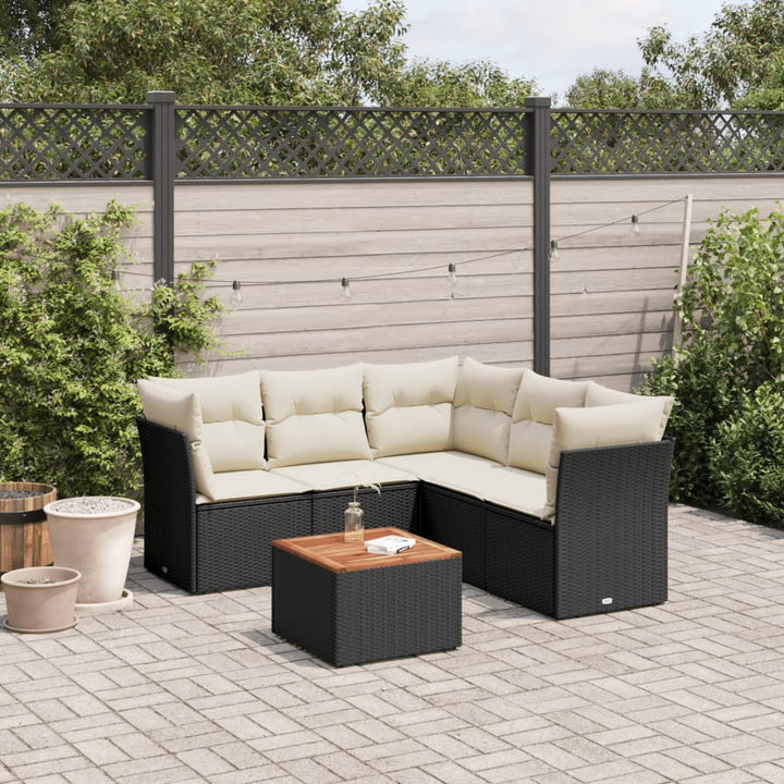 Loungegrupp Med Dynor 6 Delar Konstrotting