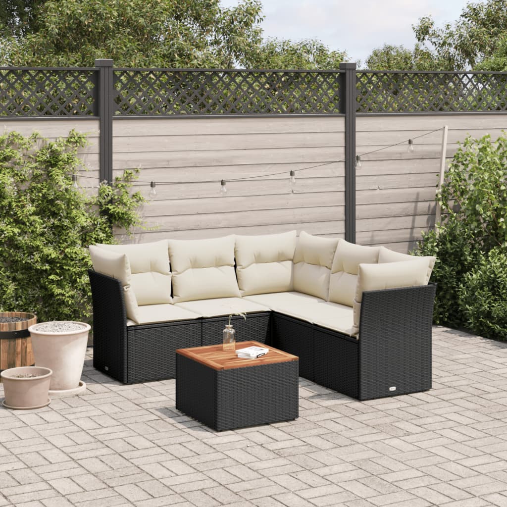 Loungegrupp Med Dynor 6 Delar Konstrotting