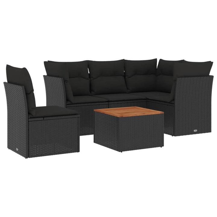 Loungegrupp Med Dynor 6 Delar Konstrotting