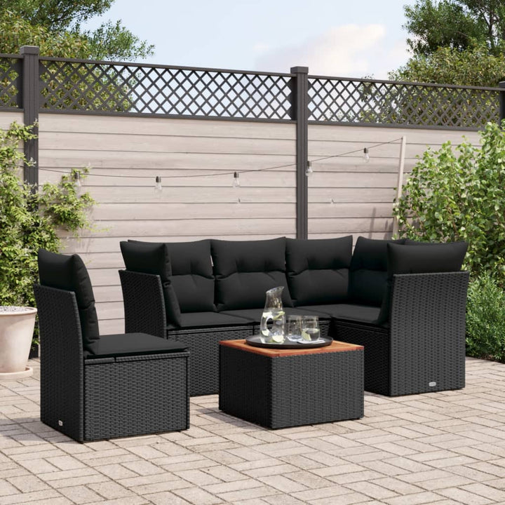 Loungegrupp Med Dynor 6 Delar Konstrotting