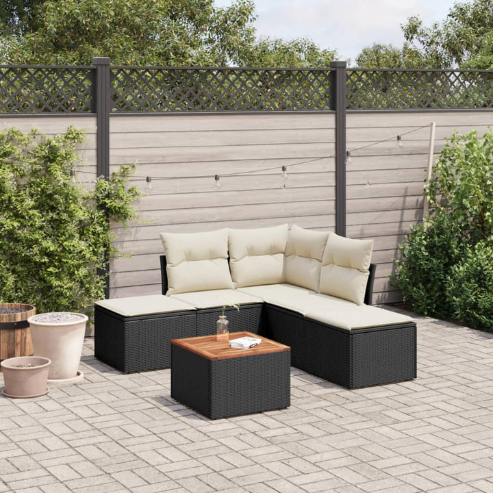Loungegrupp Med Dynor 6 Delar Konstrotting