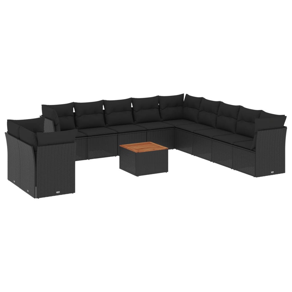 Loungegrupp Med Dynor 12 Delar Konstrotting
