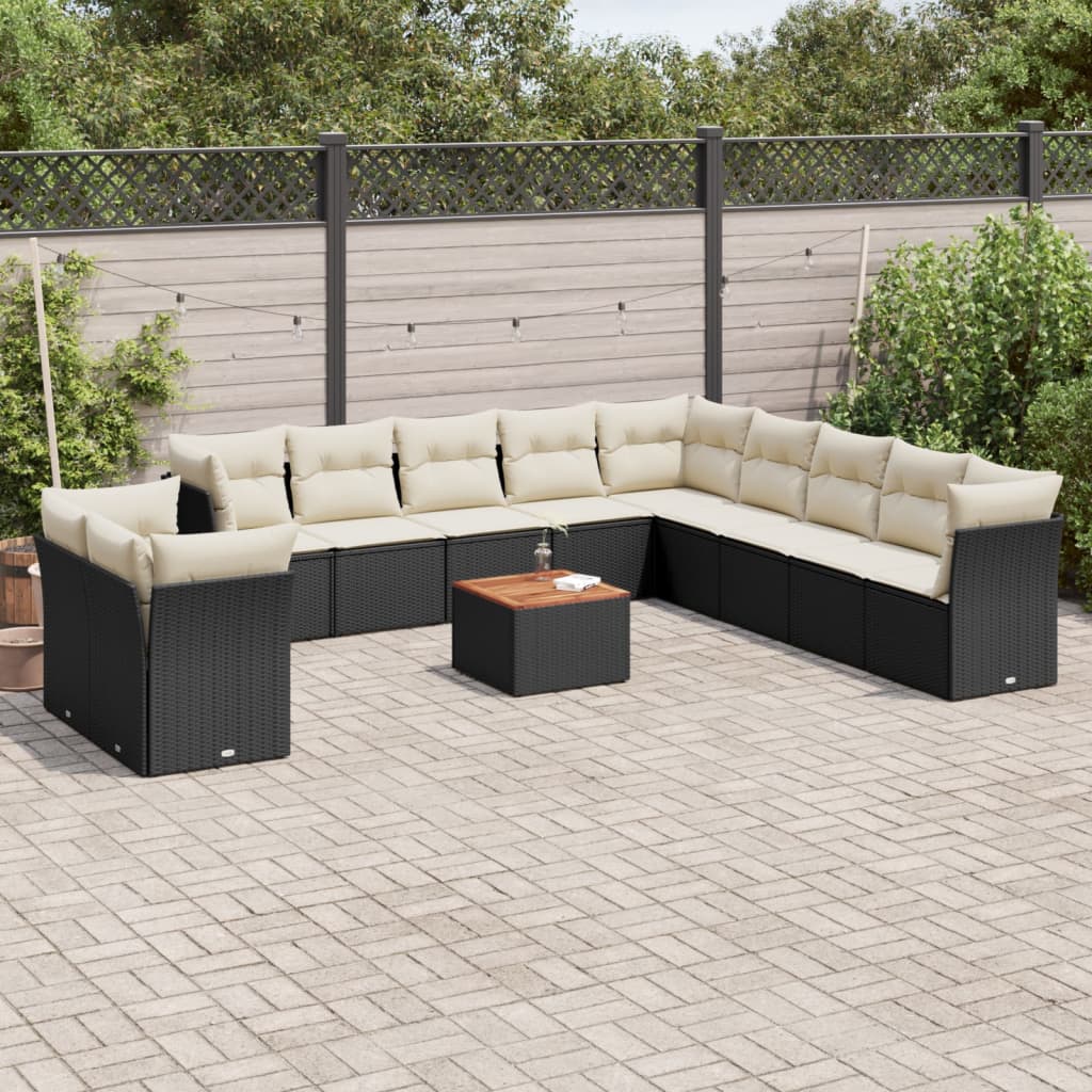 Loungegrupp Med Dynor 12 Delar Konstrotting