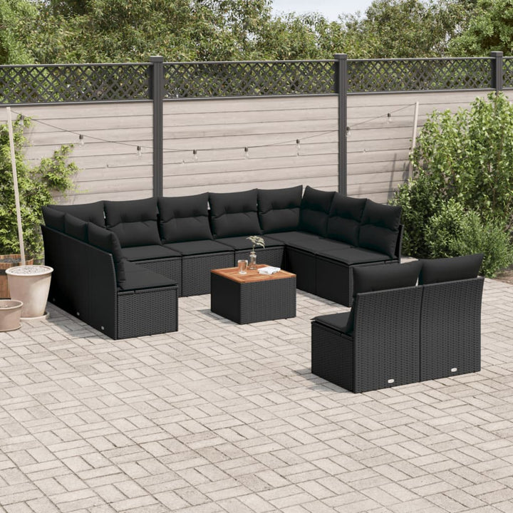 Loungegrupp Med Dynor 12 Delar Konstrotting