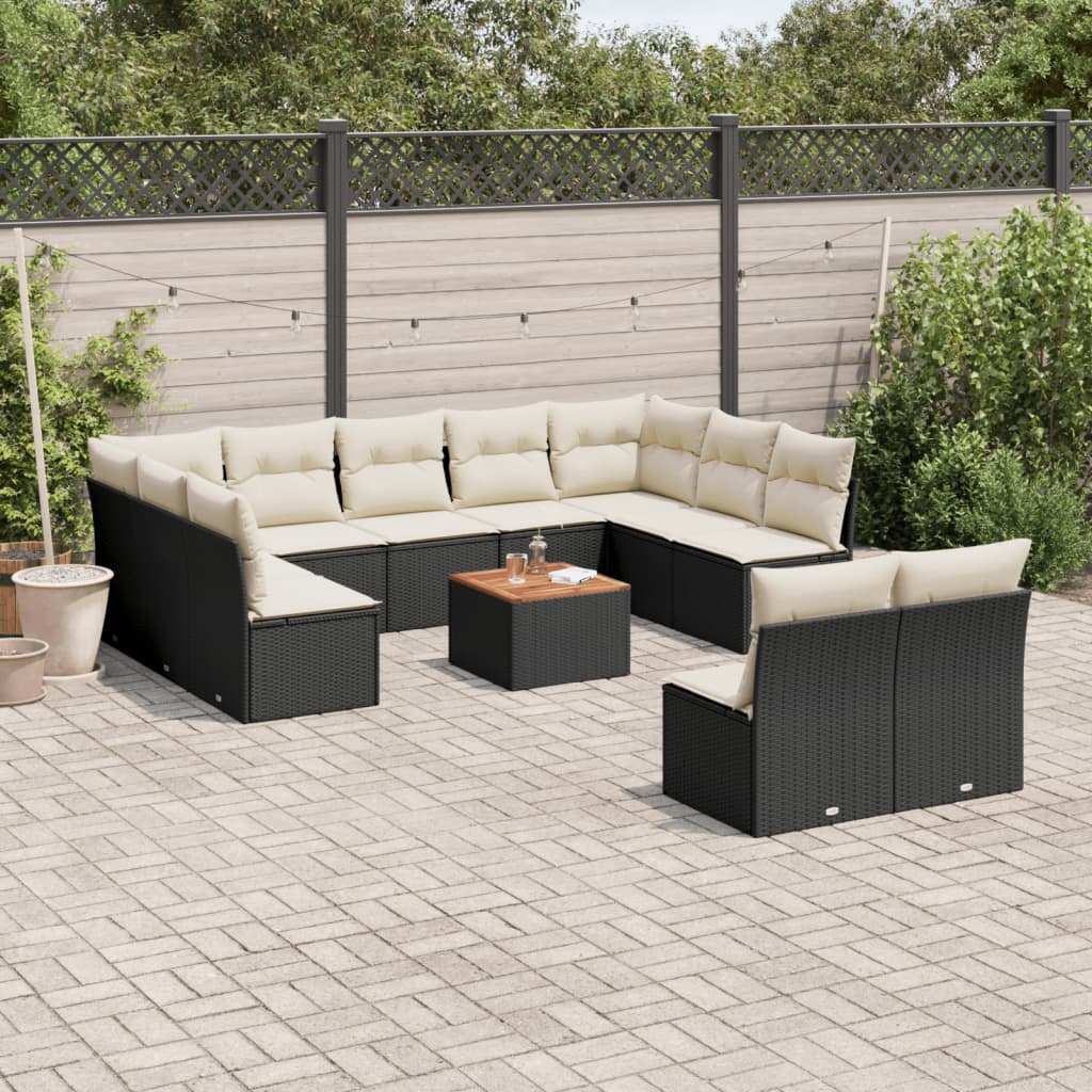 Loungegrupp Med Dynor 12 Delar Konstrotting