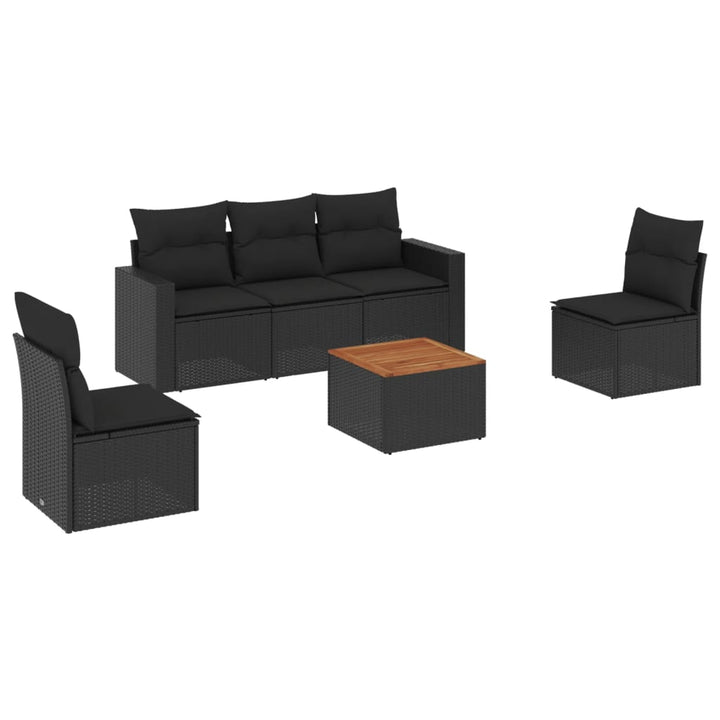 Loungegrupp Med Dynor 6 Delar Konstrotting