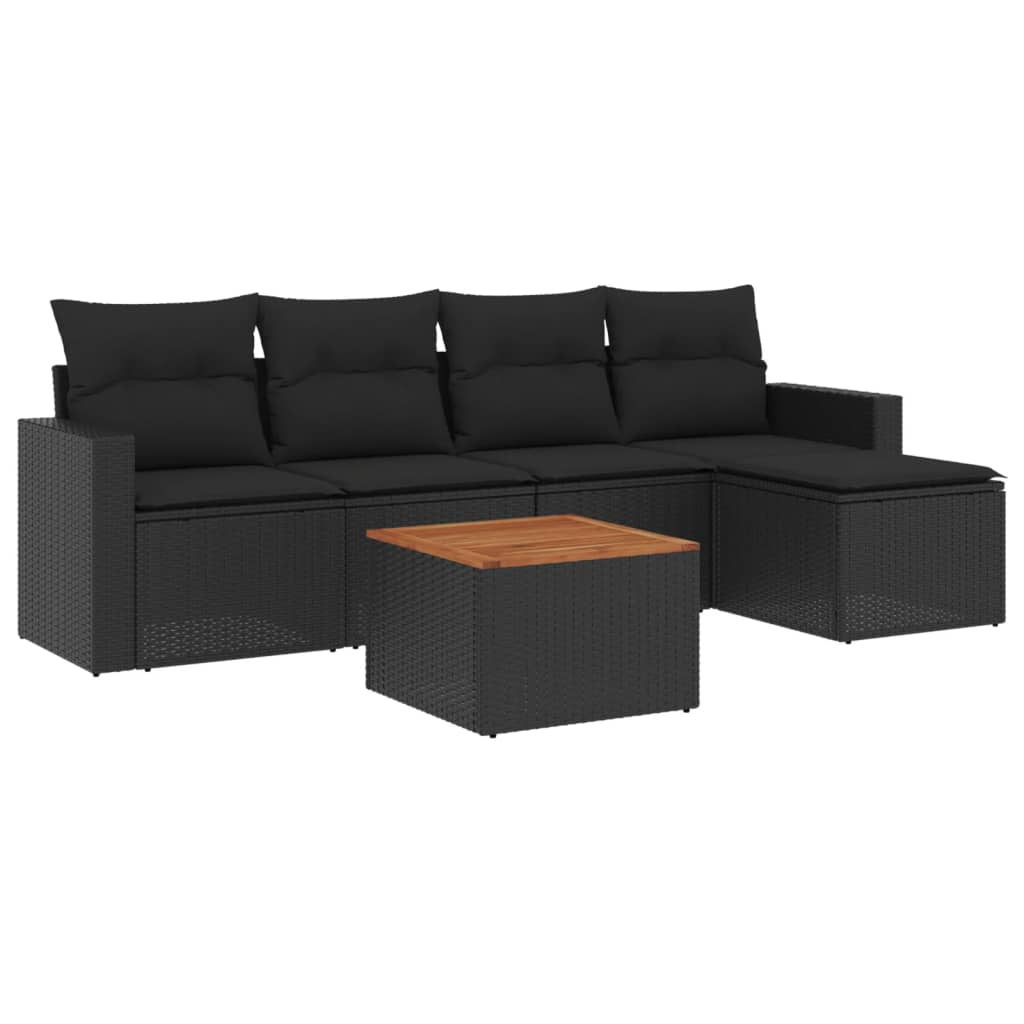 Loungegrupp Med Dynor 6 Delar Konstrotting