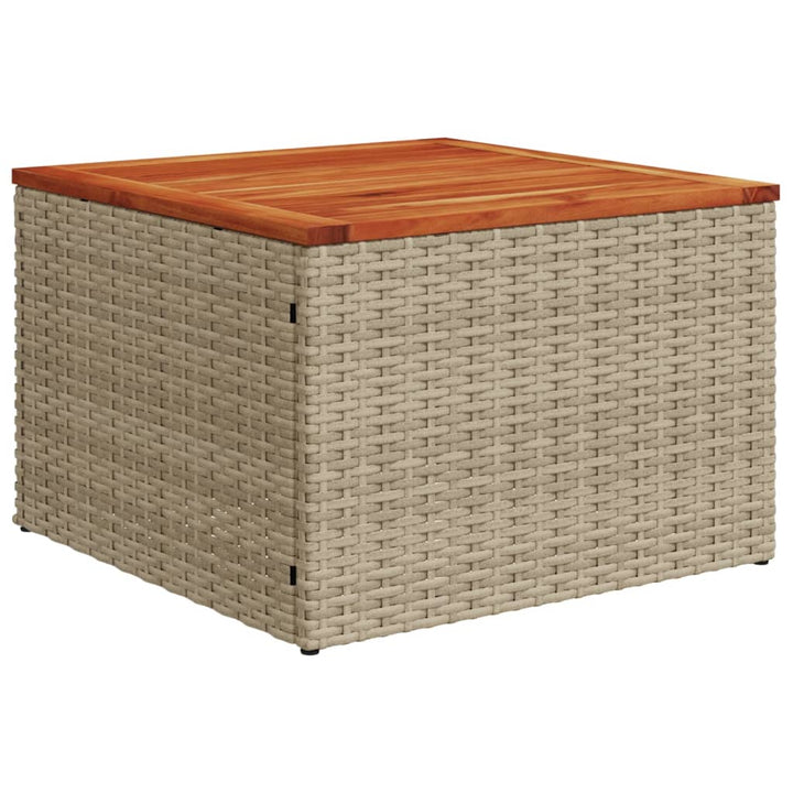 Soffgrupp För Trädgården Med Dynor 9 Delar Beige Konstrotting