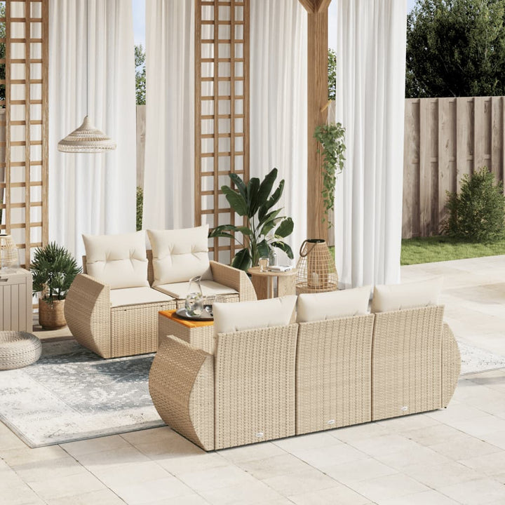 Loungegrupp Med Dynor 6 Delar Svart Konstrotting