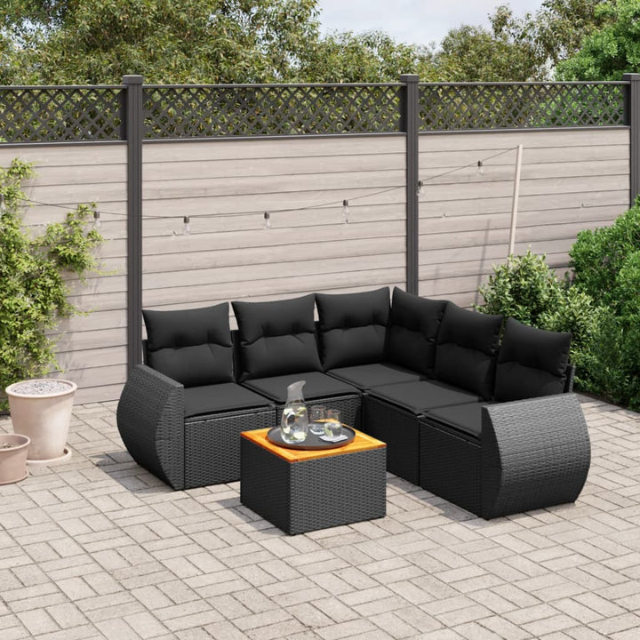 Loungegrupp Med Dynor 6 Delar Konstrotting
