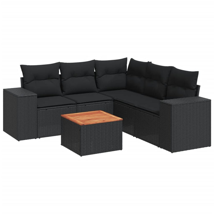 Loungegrupp Med Dynor 6 Delar Konstrotting