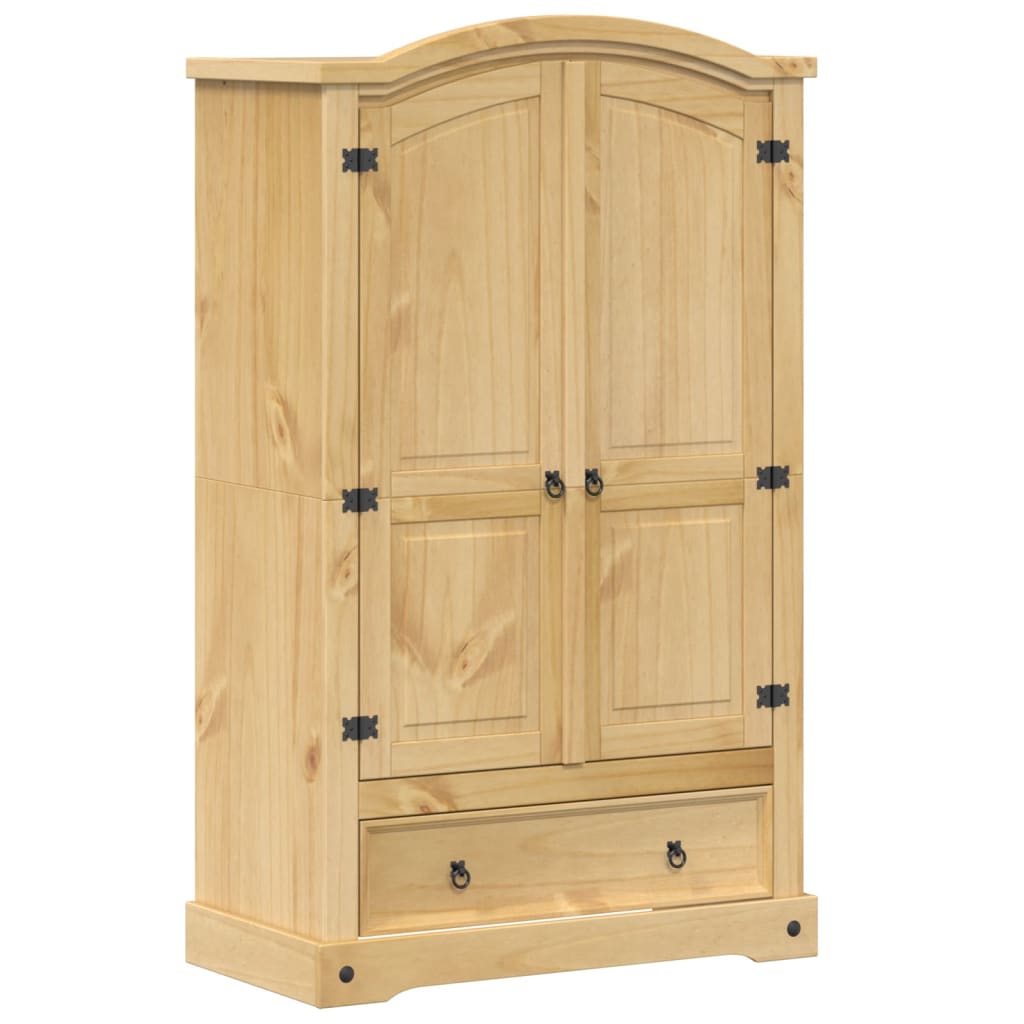 Garderob "Corona" 101X52X170 Cm Massivt Trä Furu