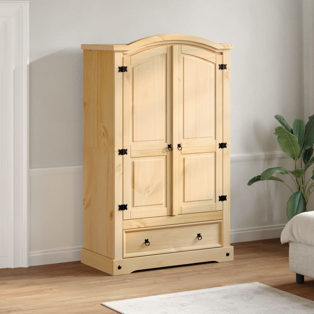 Garderob &amp;quot;Corona&amp;quot; 101X52X170 Cm Massivt Trä Furu