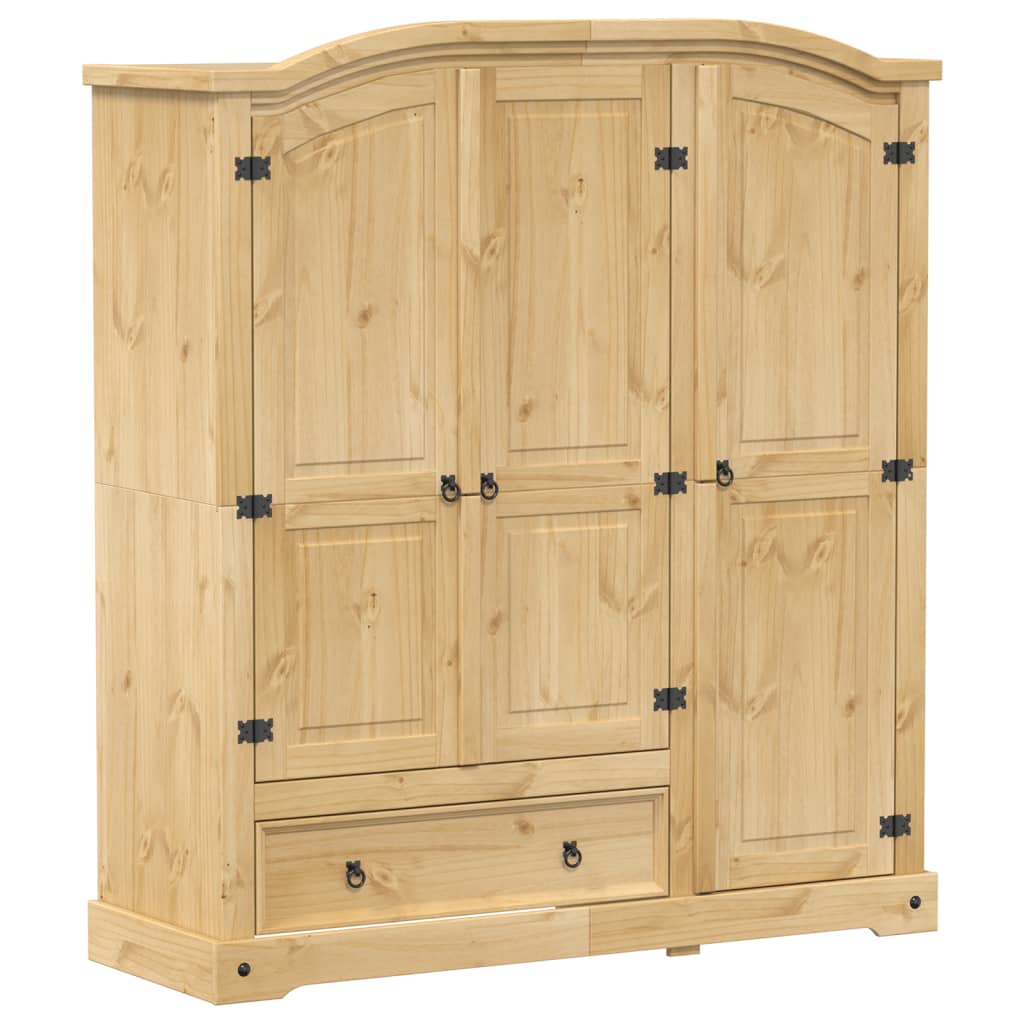 Garderob Corona 151,5X52X170 Cm Massiv Furu