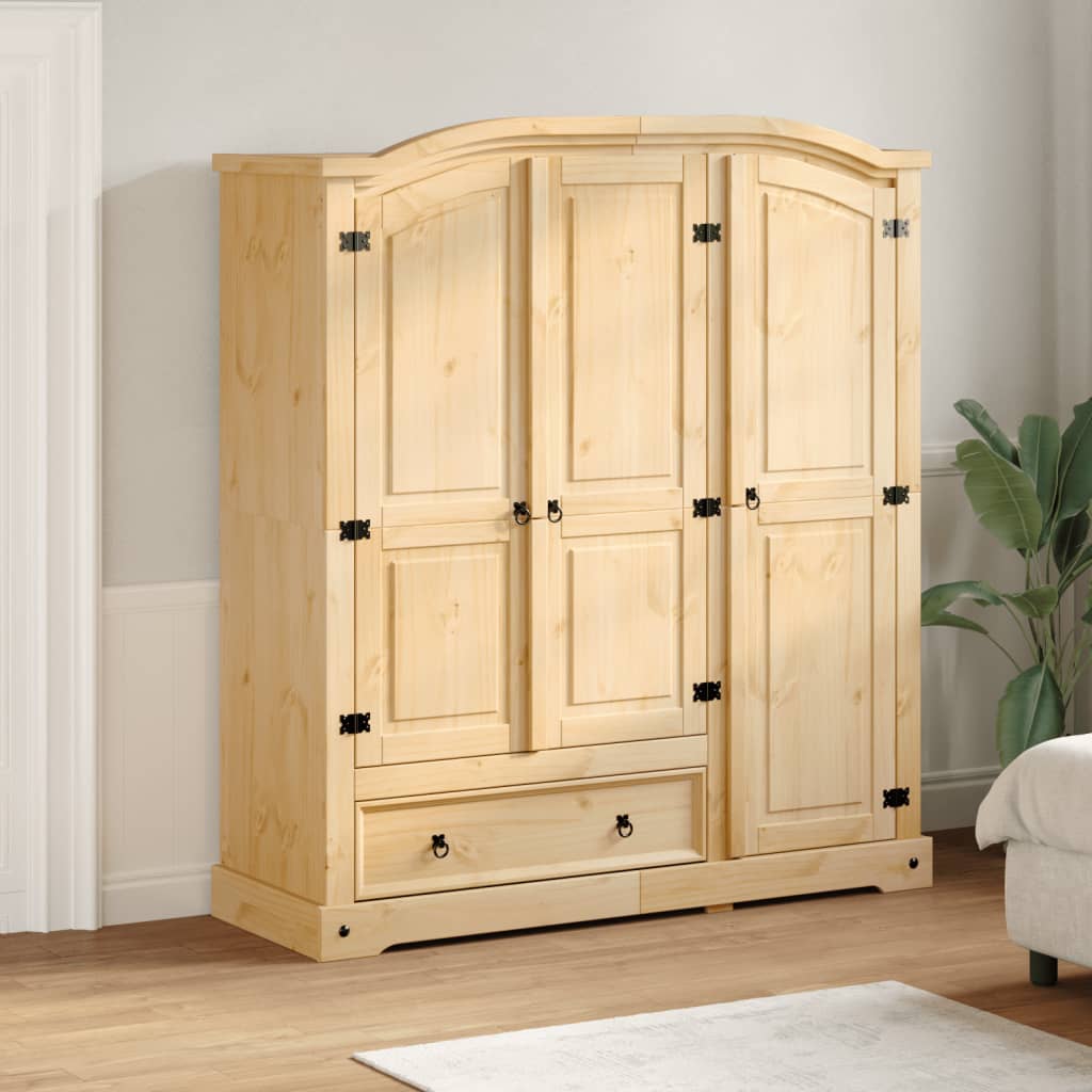 Garderob Corona 151,5X52X170 Cm Massiv Furu