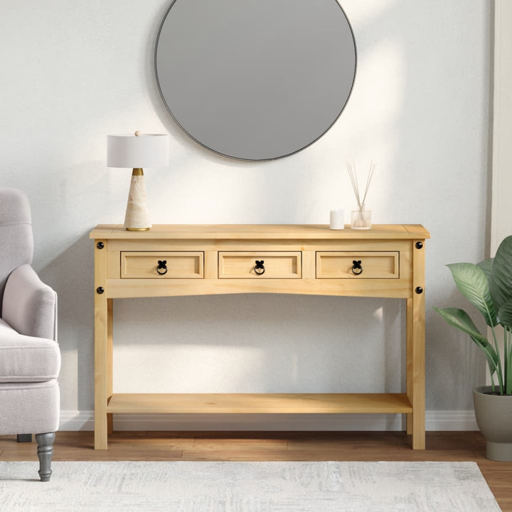 Konsolbord &amp;quot;Corona&amp;quot; 114X34,5X73 Cm Massivt Trä Furu