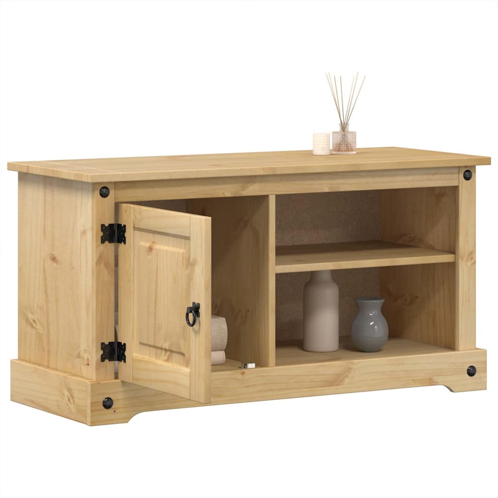 Tv-Bänk Corona 100X40X52 Cm Massiv Furu
