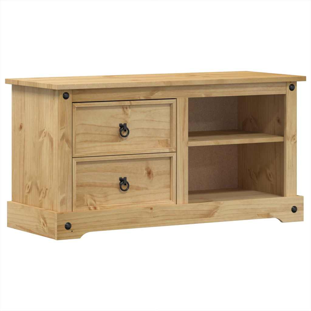 Tv-Bänk Corona 100X40X52 Cm Massiv Furu