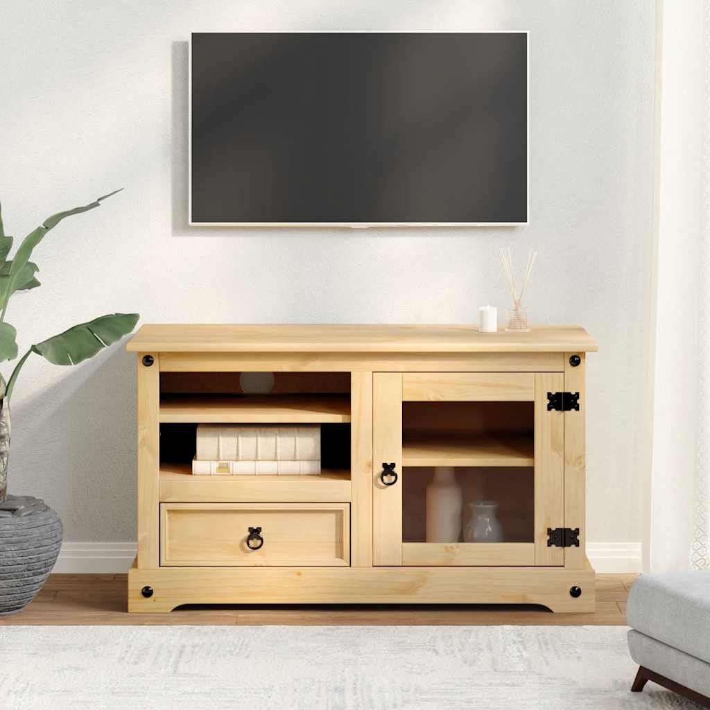 Tv-Bänk Corona 100X45X58 Cm Massiv Furu