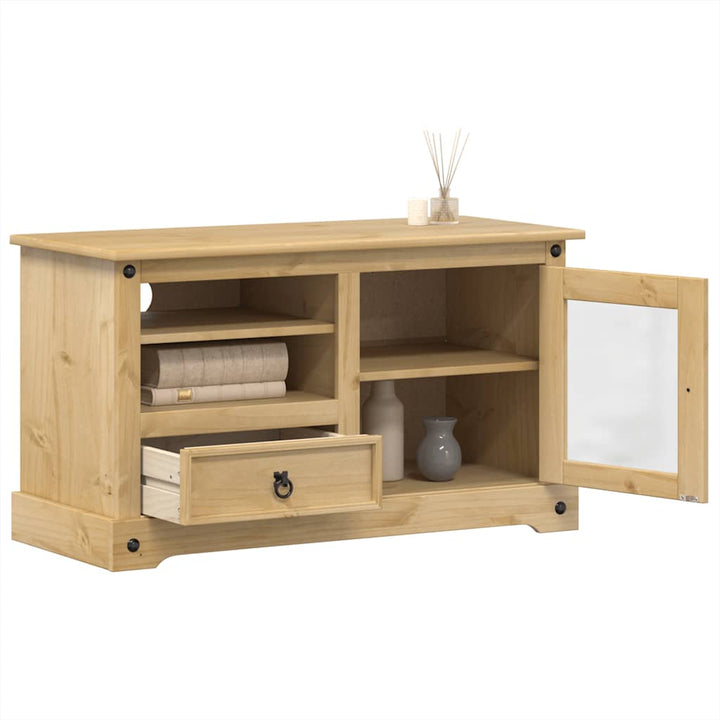 Tv-Bänk Corona 100X45X58 Cm Massiv Furu