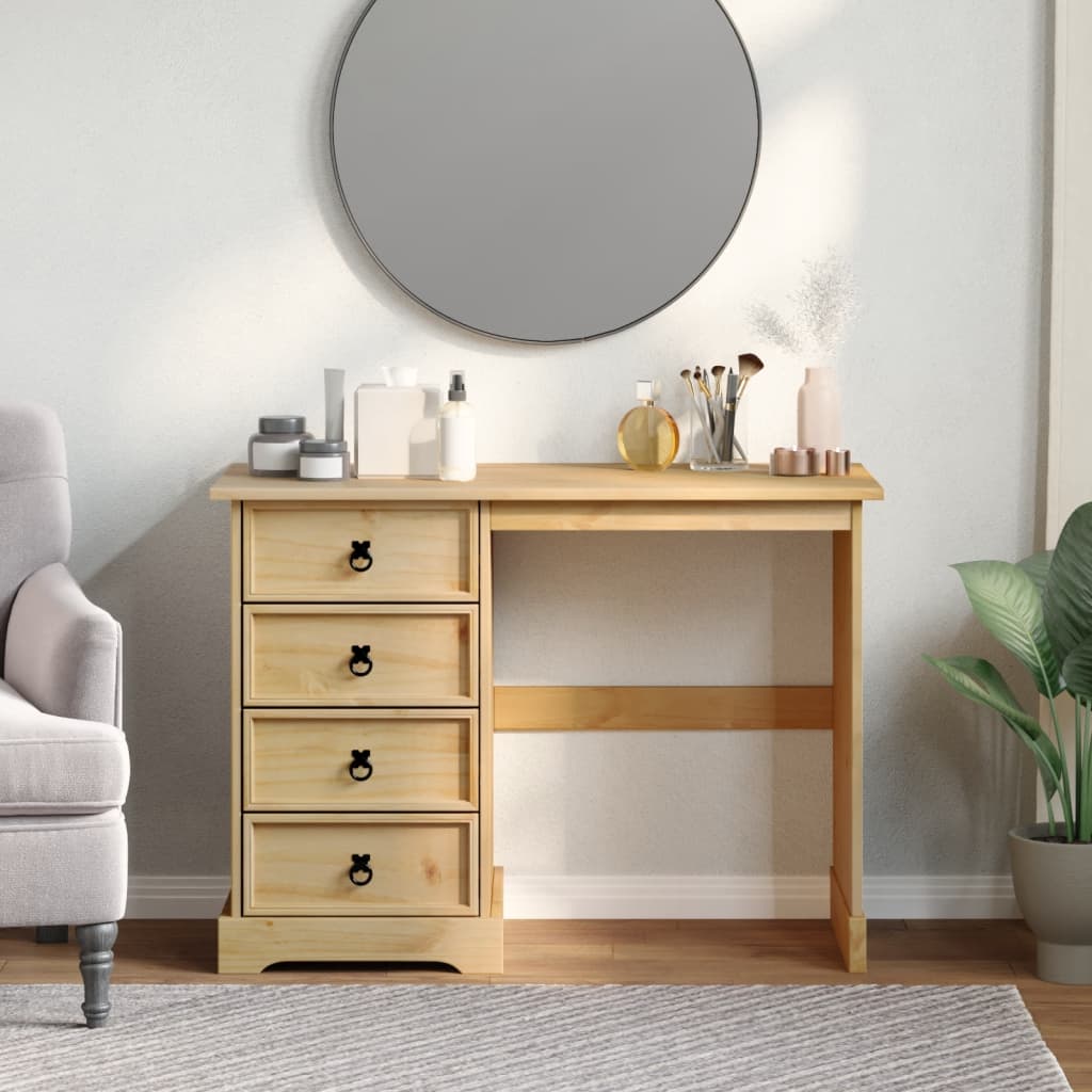 Sminkbord Corona 104X47X75 Cm Massiv Furu