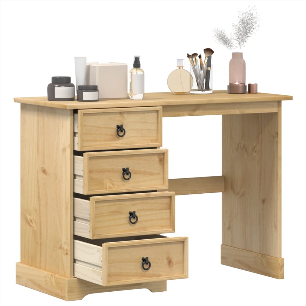 Sminkbord Corona 104X47X75 Cm Massiv Furu