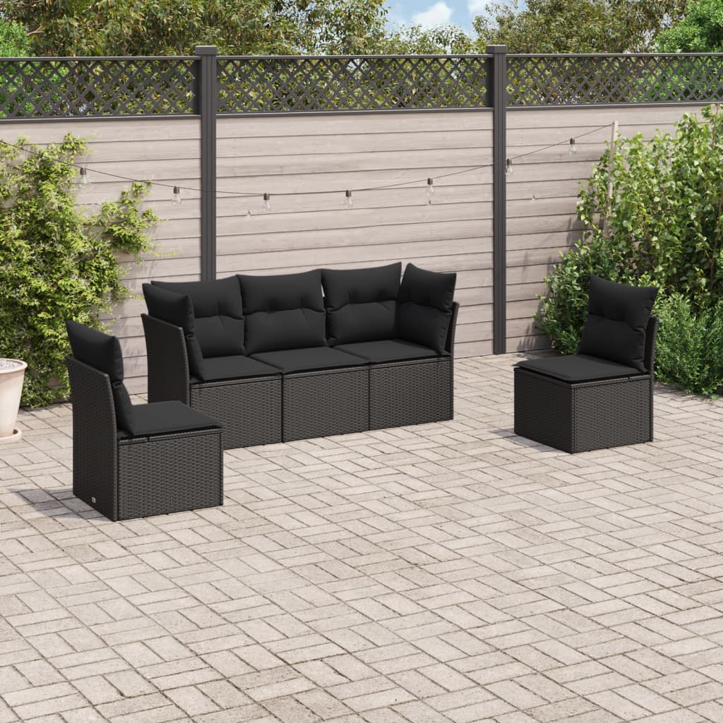 Loungegrupp Med Dynor 6 Delar Konstrotting