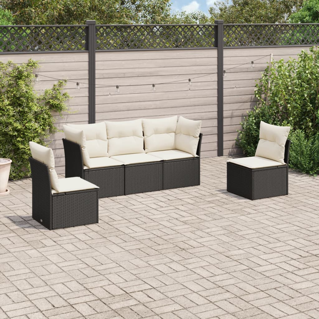 Loungegrupp Med Dynor 6 Delar Konstrotting