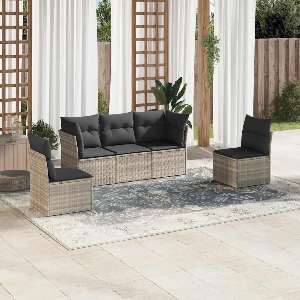 Loungegrupp Med Dynor 6 Delar Konstrotting