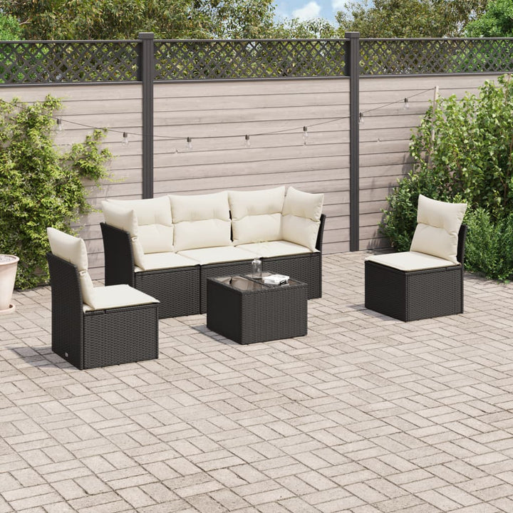 Loungegrupp Med Dynor 6 Delar Konstrotting