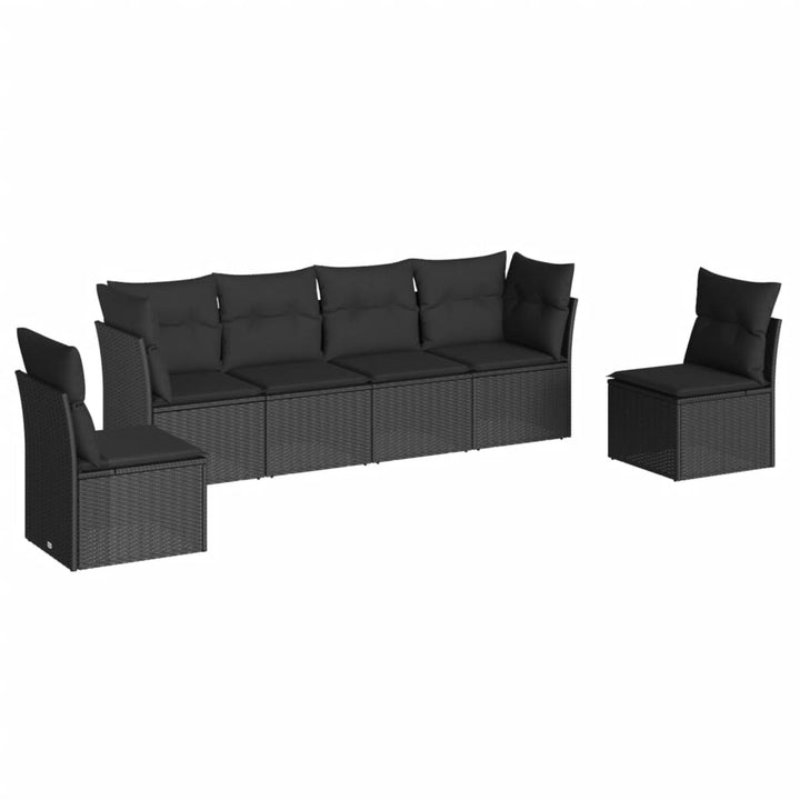 Loungegrupp Med Dynor 6 Delar Konstrotting