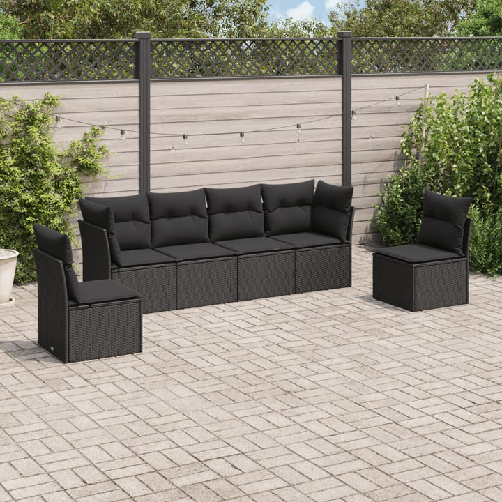 Loungegrupp Med Dynor 6 Delar Konstrotting