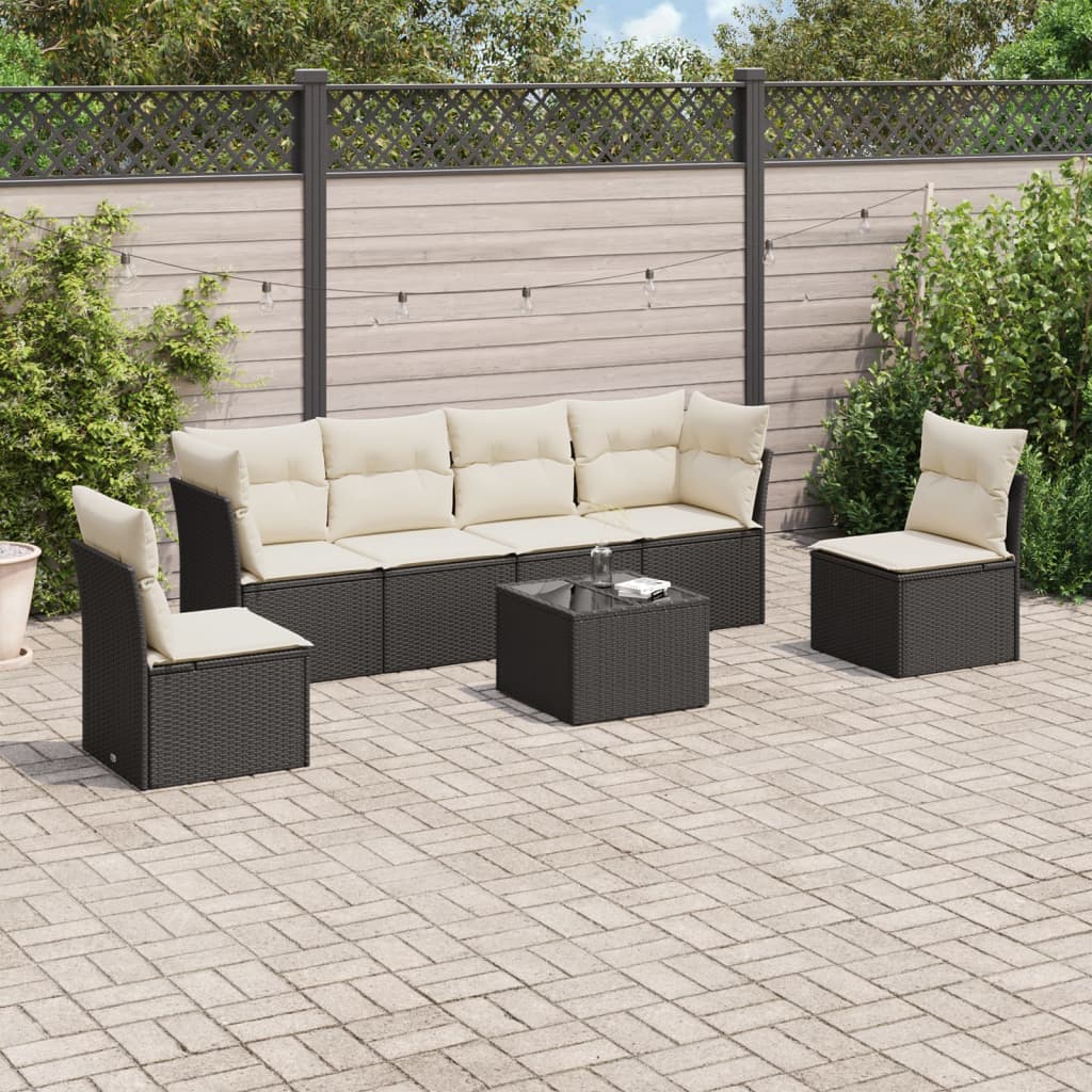 Loungegrupp Med Dynor 6 Delar Konstrotting