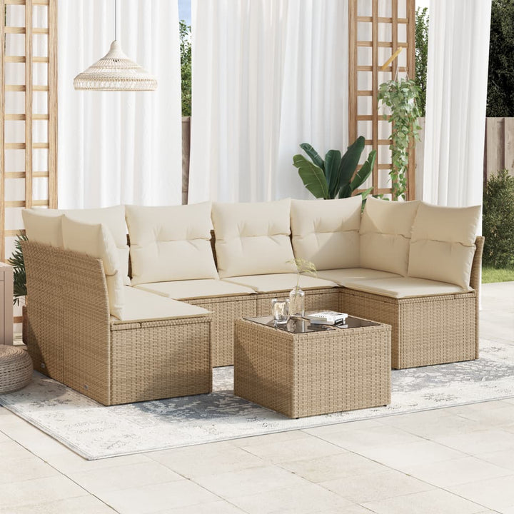 Loungegrupp Med Dynor 6 Delar Svart Konstrotting