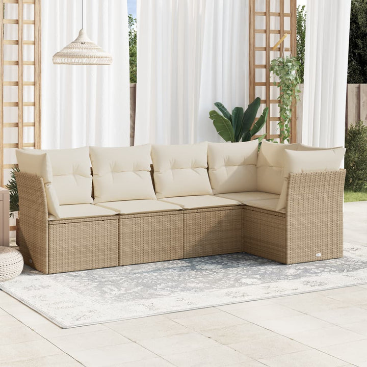Loungegrupp Med Dynor 6 Delar Svart Konstrotting