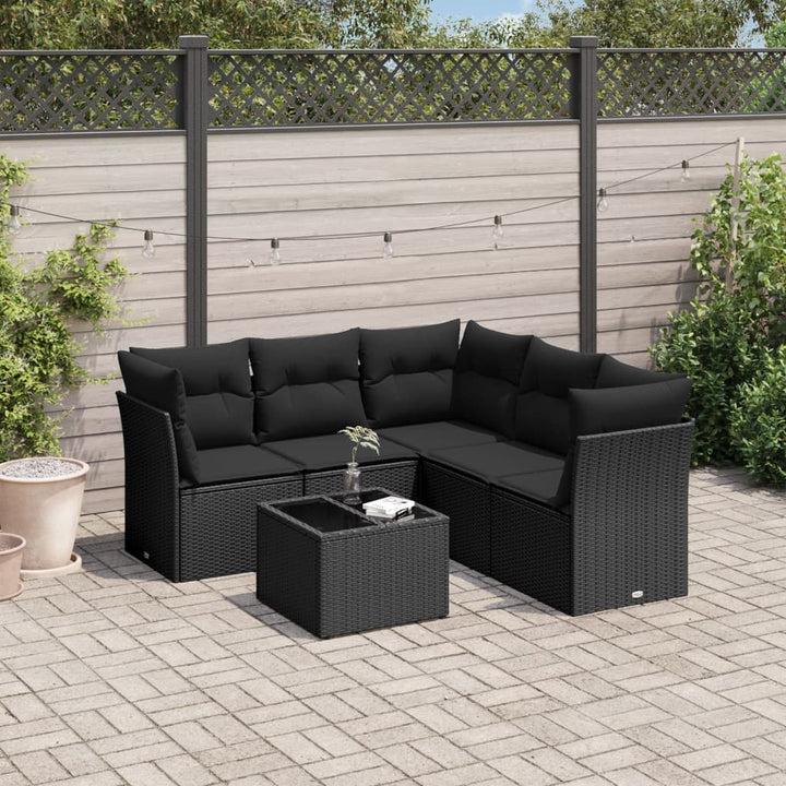 Soffgrupp För Trädgården Med Dynor 5 Delar Beige Konstrotting
