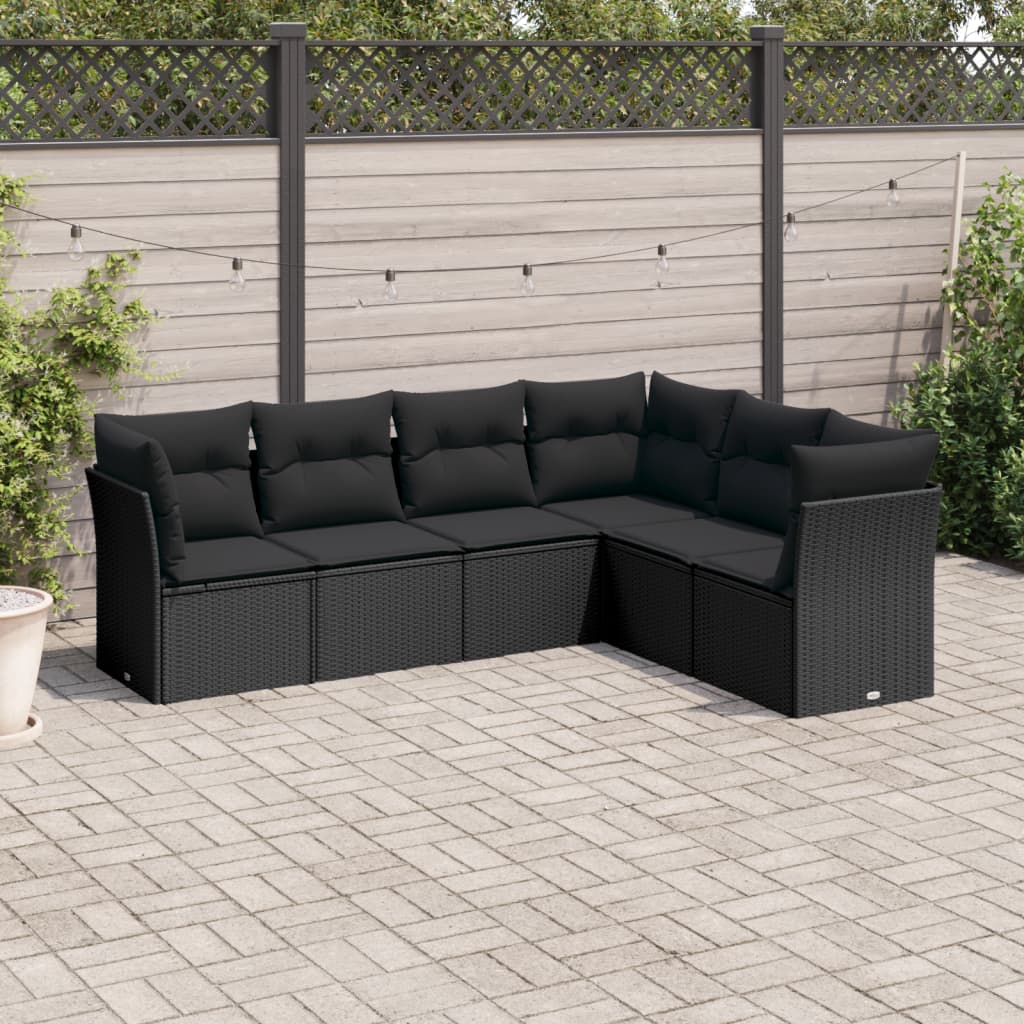 Loungegrupp Med Dynor 6 Delar Konstrotting