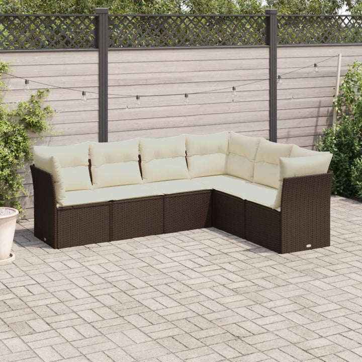 Loungegrupp Med Dynor 6 Delar Konstrotting