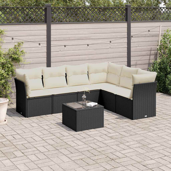 Loungegrupp Med Dynor 6 Delar Konstrotting