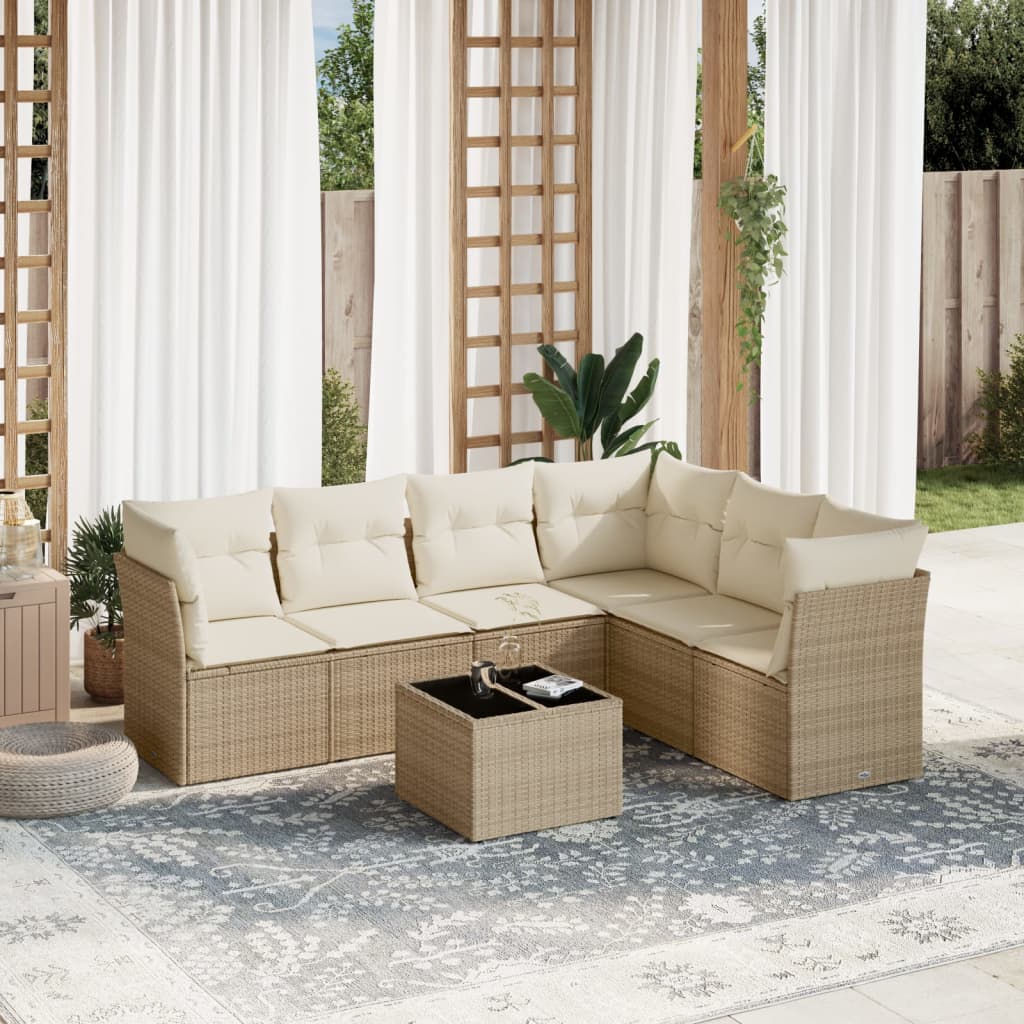 Loungegrupp Med Dynor 6 Delar Konstrotting