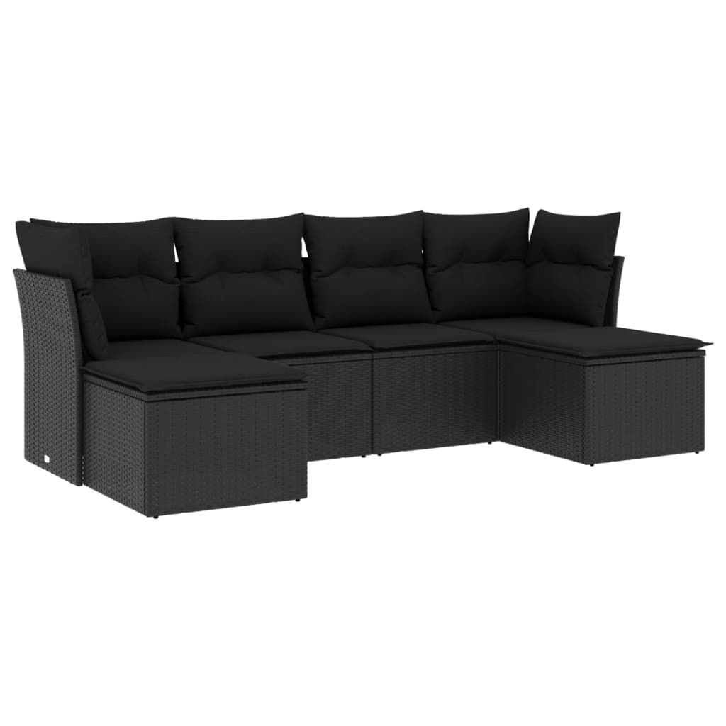 Loungegrupp Med Dynor 6 Delar Konstrotting