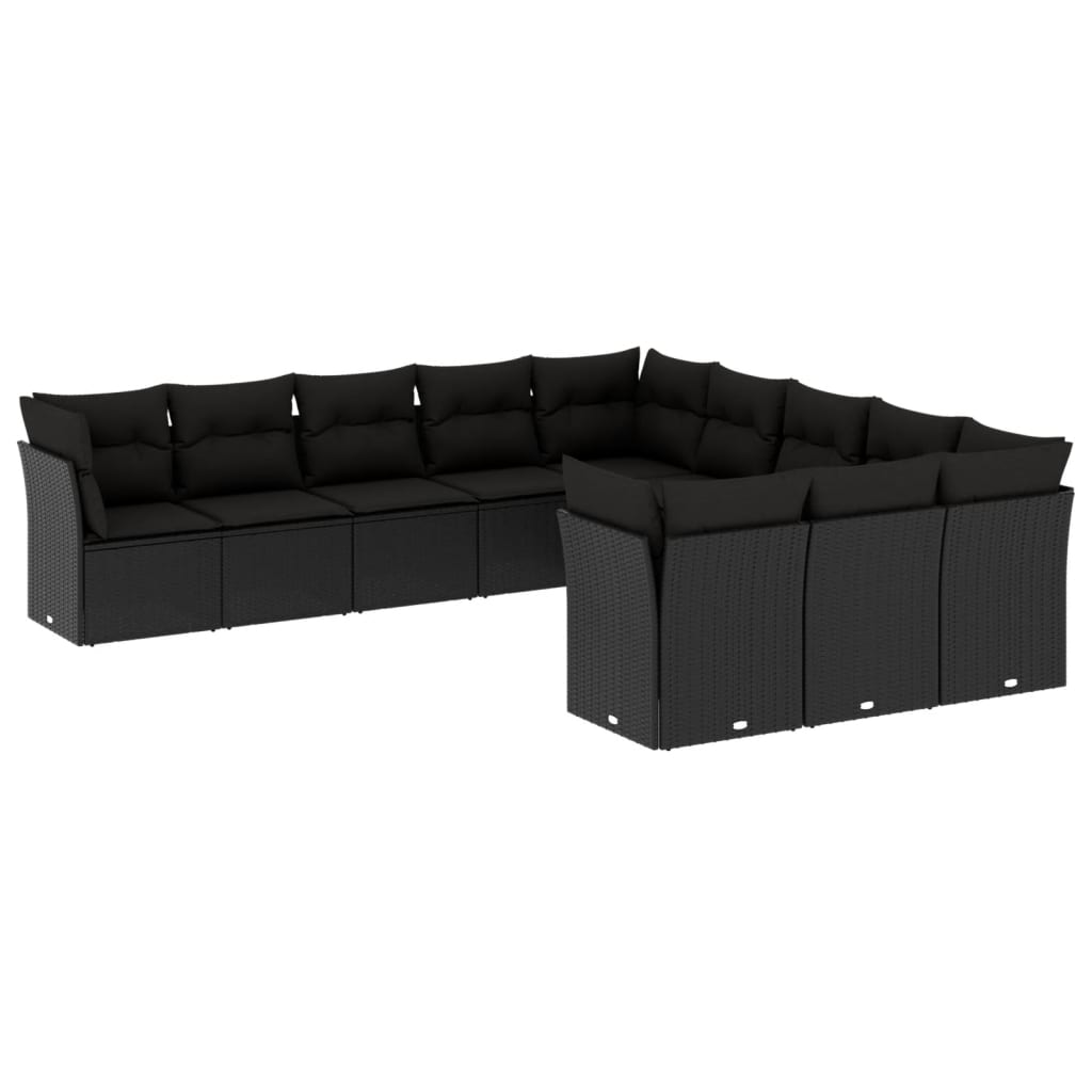 Loungegrupp För Trädgården M. Dynor 11 Delar Konstrotting