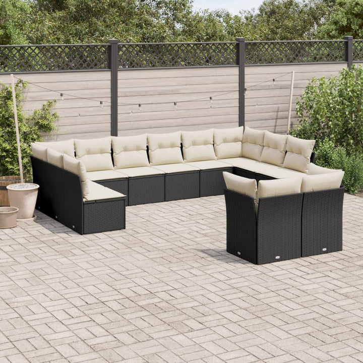 Loungegrupp Med Dynor 12 Delar Konstrotting
