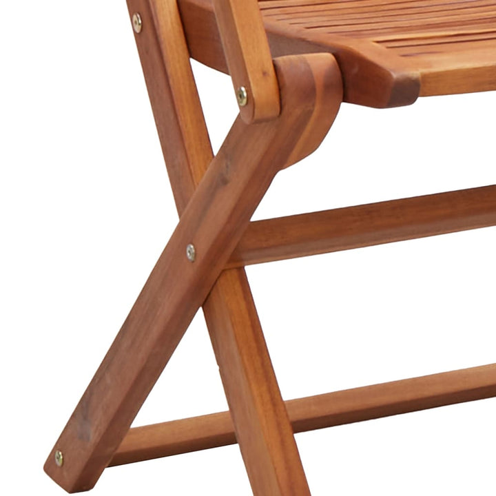 Hopfällbara Stolar 6 St 57X66X95 Cm Massivt Trä Akacia
