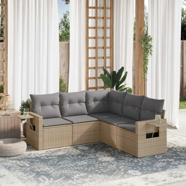 Loungegrupp Med Dynor 6 Delar Konstrotting