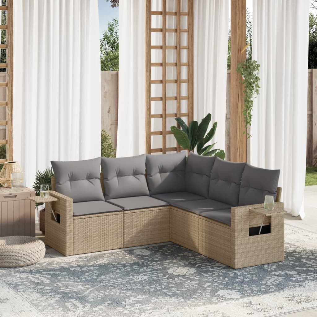 Loungegrupp Med Dynor 6 Delar Konstrotting