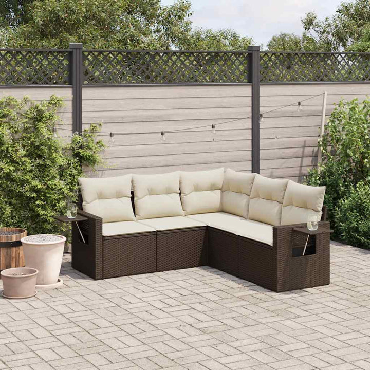 Loungegrupp Med Dynor 6 Delar Konstrotting