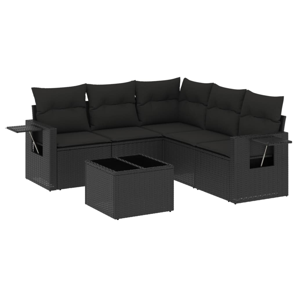 Loungegrupp Med Dynor 6 Delar Konstrotting