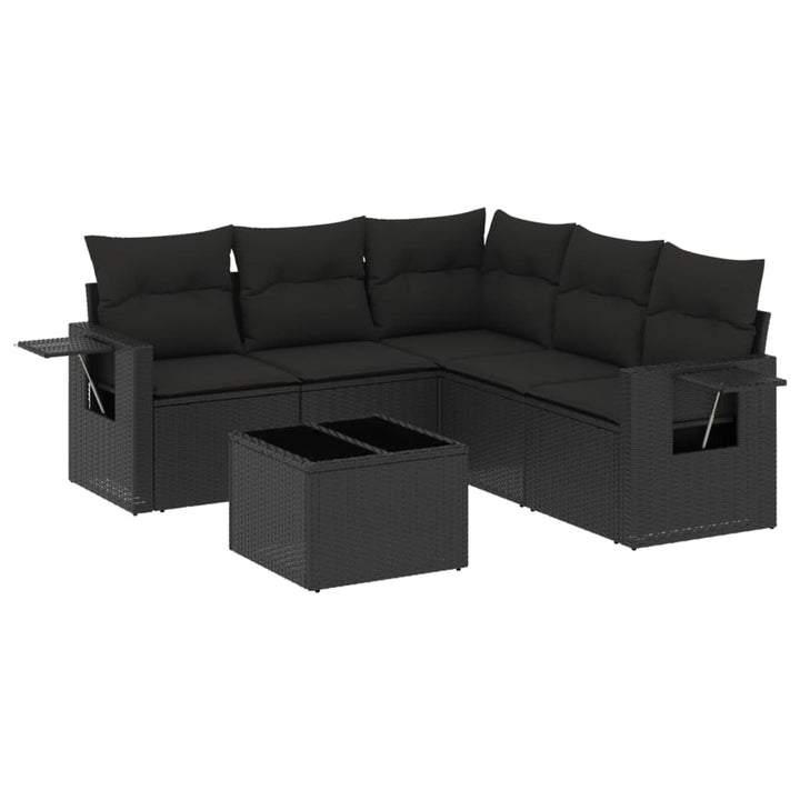 Loungegrupp Med Dynor 6 Delar Konstrotting