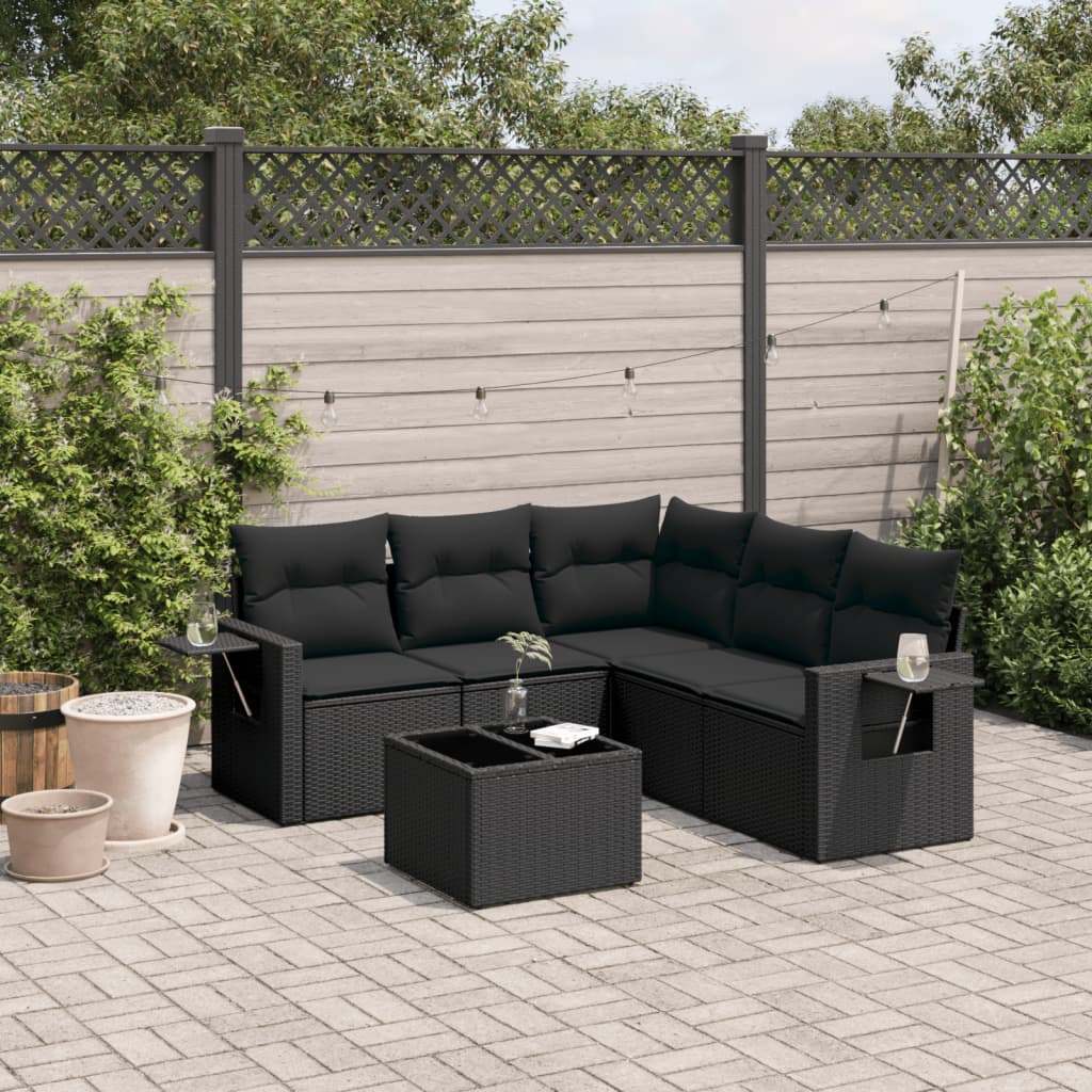 Loungegrupp Med Dynor 6 Delar Konstrotting